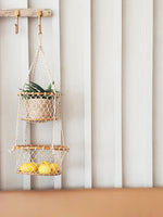 Load image into Gallery viewer, Jhuri Double Hanging Basket
