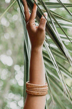 Load image into Gallery viewer, Thien Natural Handwoven Rattan Bangle Bracelet (3pcs)
